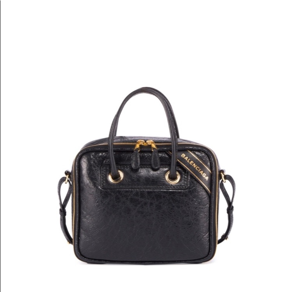 Balenciaga blanket square leather bag Authentic